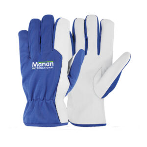 Assembly Gloves / Goatskin Leather Palm Nylon Back