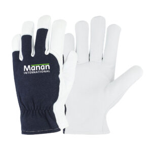 Assembly Gloves Winter / Goatskin Leather Palm Interlock Cotton Back