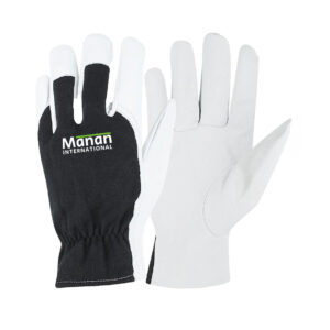 Assembly Gloves Winter / Goatskin Leather Palm Interlock Cotton Back