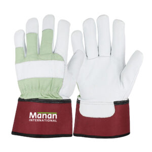 Canadian Gloves Winter / Goatskin Leather Palm Cotton Back Rubberized Cuff 3M™ Thinsulate™ Lined